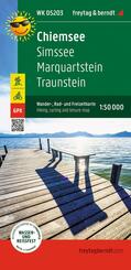 freytag & berndt Wanderkarte WKD 5203 Chiemsee, Simssee - Marquartstein - Traunstein 1:50.000