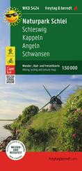 freytag & berndt Wanderkarte WKD 5424 Naturpark Schlei, Schleswig - Kappeln - Angeln - Schwansen 1:50.000