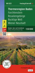 freytag & berndt Wanderkarte WK 023 Thermenregion Baden, Forchtenstein - Rosaliengebirge - Bucklige Welt - Wiener Neustadt 1:50.000