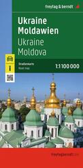 freytag & berndt Stra&szlig;enkarte Ukraine - Moldawien 1:1 Mio.