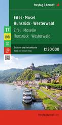 freytag & berndt Stra&szlig;enkarte Eifel - Mosel - Hunsr&uuml;ck - Westerwald 1:150.000