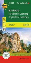 freytag & berndt Freizeitkarte Altm&uuml;hltal, Fr&auml;nkisches Seenland, Hopfenland Hallertau 1:140.000