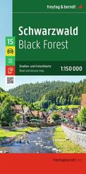 freytag & berndt Stra&szlig;enkarte Schwarzwald 1:150.000