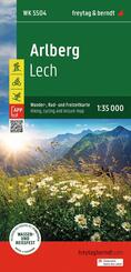 freytag & berndt Wanderkarte WK 5504 Arlberg, Lech 1:35.000