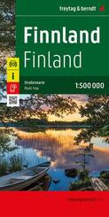 freytag & berndt Stra&szlig;enkarte Finnland 1:500.000