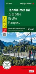 freytag & berndt Wanderkarte WK 352 Tannheimer Tal, Zugspitze - Reutte - Fernpass 1:50.000