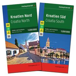 freytag & berndt Stra&szlig;enkarte Kroatien Set 1:200.000