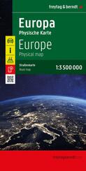 freytag & berndt Stra&szlig;enkarte Europa physisch 1:3,5 Mio.