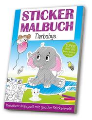 Stickermalbuch Tierbabys