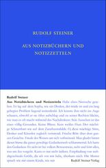 Aus Notizb&uuml;chern und Notizzetteln