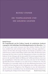 Die Tempellegende und die Goldene Legende als symbolischer Ausdruck vergangener und zuk&uuml;nftiger Entwickelungsgeheimnisse des Menschen