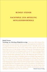 Nachtr&auml;ge zur Abteilung Mitgliedervortr&auml;ge