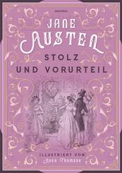 Jane Austen, Stolz und Vorurteil. Illustrierte Schmuckausgabe mit Goldpr&auml;gung