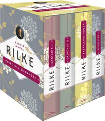 Rainer Maria Rilke, Werke in vier B&auml;nden (Gedichte I - Gedichte II - Erz&auml;hlende Prosa - Schriften) (4 B&auml;nde im Schuber)