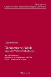 &Ouml;konomische Politik (spezielle Volkswirtschaftslehre)