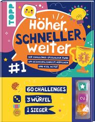 H&ouml;her, schneller, weiter! Der Challenge-Spieleblock mit 3 W&uuml;rfeln