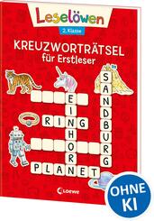 Lesel&ouml;wen Kreuzwortr&auml;tsel f&uuml;r Leseprofis - 2. Klasse (Rot)