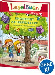Lesel&ouml;wen 1. Klasse - Ein Gespenst auf dem Schulhof (Gro&szlig;buchstabenausgabe)