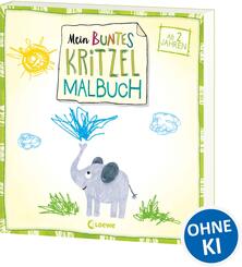 Mein buntes Kritzel-Malbuch (Elefant)