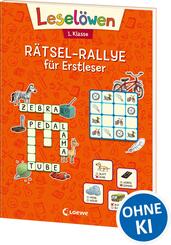 Lesel&ouml;wen R&auml;tsel-Rallye f&uuml;r Erstleser - 1. Klasse (Orange)