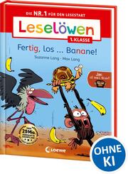 Lesel&ouml;wen 1. Klasse - Jim ist mies drauf - Fertig, los ... Banane!