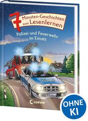 7-Minuten-Geschichten zum Lesenlernen - Polizei und Feuerwehr im Einsatz