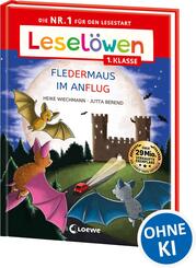 Lesel&ouml;wen 1. Klasse - Fledermaus im Anflug (Gro&szlig;buchstabenausgabe)