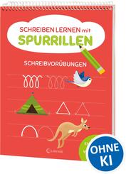 Schreiben lernen mit Spurrillen - Schreibvor&uuml;bungen