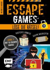 Escape Games Level 1 (orange) - L&ouml;se die R&auml;tsel! - 10 Escape Games ab der 3. Klasse
