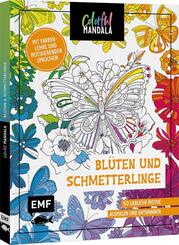 Colorful Mandala - Bl&uuml;ten und Schmetterlinge