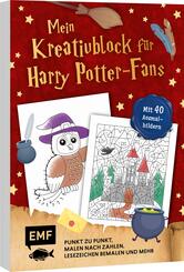 Mein zauberhafter Kreativblock f&uuml;r Harry Potter-Fans - Mit 40 Motiven zum Aus- und Weitermalen