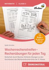 Wochenrechenstreifen - Rechen&uuml;bungen f&uuml;r jeden Tag