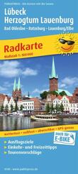 Publicpress Radkarte L&uuml;beck, Herzogtum Lauenburg, Bad Oldesloe, Ratzeburg, Lauenburg/Elbe 1:100.000