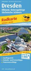Radwanderkarte Dresden - Elbland, Osterzgebirge, S&auml;chsische Schweiz 1 : 100 000