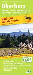 Publicpress Rad- und Wanderkarte Oberharz, Altenau, St. Andreasberg, Braunlage, Schierke am Brocken 1:50.000