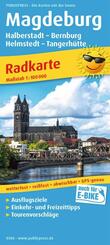 Publicpress Radkarte Magdeburg, Halberstadt, Bernburg, Helmstedt, Tangerh&uuml;tte 1:100.000