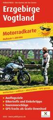 Publicpress Motorradkarte Erzgebirge, Vogtland 1:200.000
