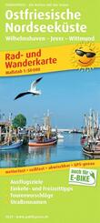 Publicpress Rad- und Wanderkarte Ostfriesische Nordseek&uuml;ste, Wilhelmshaven, Jever, Wittmund 1:50.000