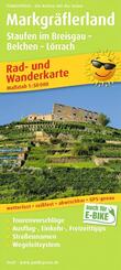 Publicpress Rad- und Wanderkarte Markgr&auml;flerland, Staufen im Breisgau, Belchen, L&ouml;rrach 1:50.000