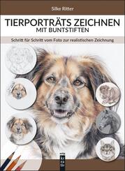 Tierportr&auml;ts zeichnen mit Buntstiften