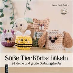 Amigurumi: S&uuml;&szlig;e Tier-K&ouml;rbe h&auml;keln