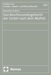 Das Beschlussm&auml;ngelrecht der GmbH nach dem MoPeG