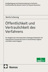 &Ouml;ffentlichkeit und Vertraulichkeit des Verfahrens