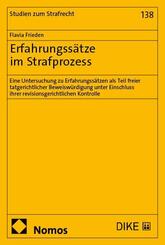 Erfahrungss&auml;tze im Strafprozess