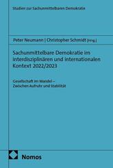 Sachunmittelbare Demokratie im interdisziplin&auml;ren und internationalen Kontext 2022/2023