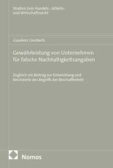 Gew&auml;hrleistung von Unternehmen f&uuml;r falsche Nachhaltigkeitsangaben