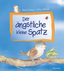 Der &auml;ngstliche kleine Spatz