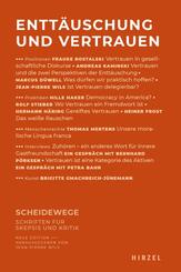 Entt&auml;uschung und Vertrauen