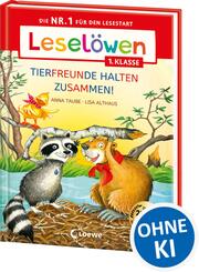 Lesel&ouml;wen 1. Klasse - Tierfreunde halten zusammen! (Gro&szlig;buchstabenausgabe)