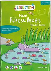 LERNSTERN. Mein R&auml;tselheft Kindergarten. Bei den Tieren